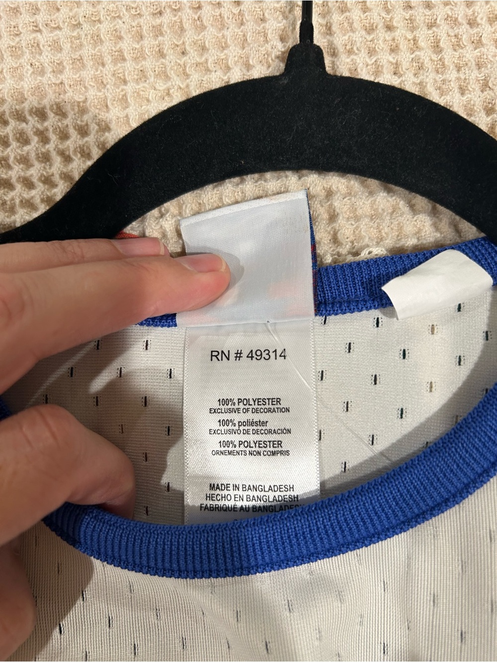 Champion Women’s LA Dodgers Cream & Blue Baseball Crop NWOT - Picture 5 of 5
